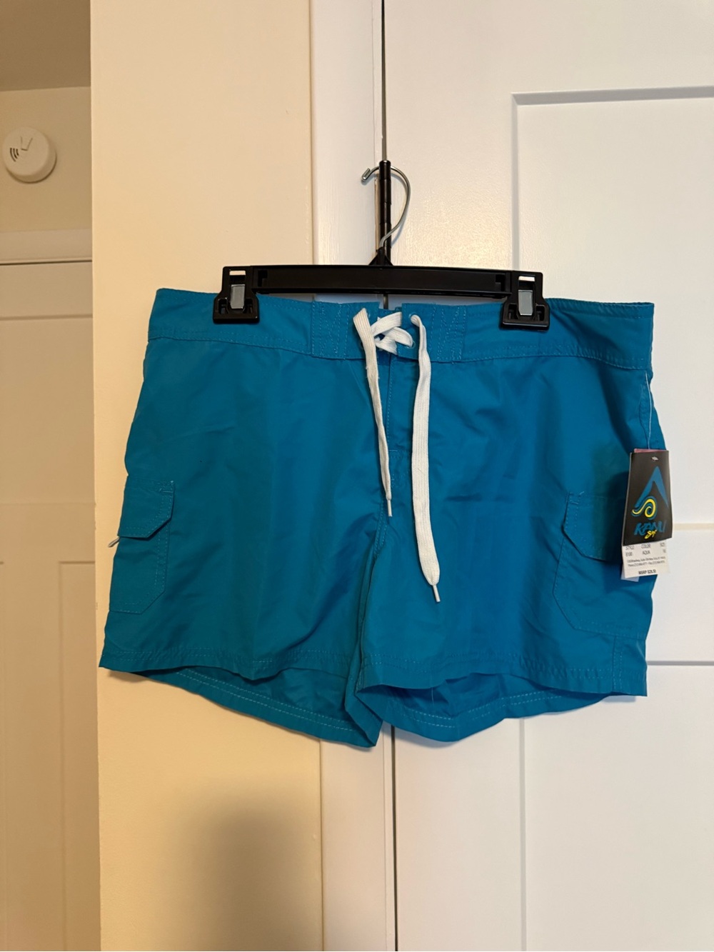 Kanu Surf Aqua Boardshorts with White Drawstring